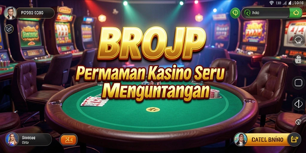 Tampilan gameplay seru di BROJP menampilkan aksi kasino yang mendebarkan.