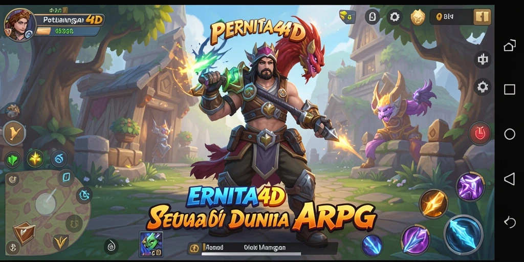Tampilan gameplay seru di dunia fantasi ARPG ERNITA4D.