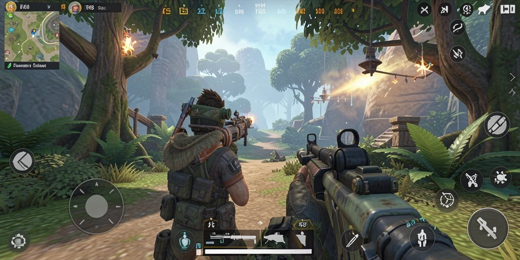 Tampilan gameplay FB168 yang seru dan menegangkan dalam aksi TPS.