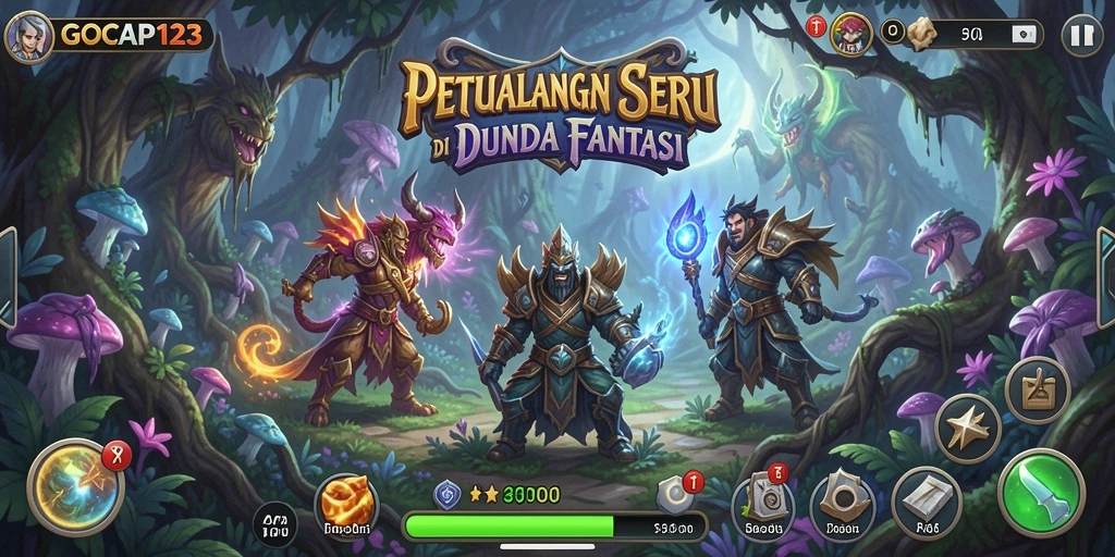 Tampilan gameplay GOCAP123 yang mendebarkan di dunia petualangan.