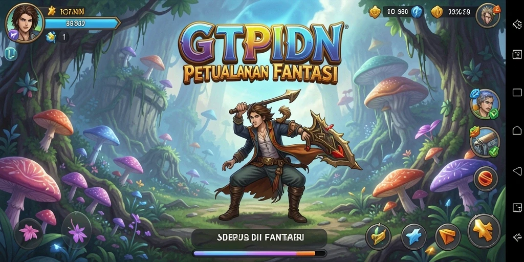 Tampilan gameplay seru dalam petualangan fantastis GTPIDN.