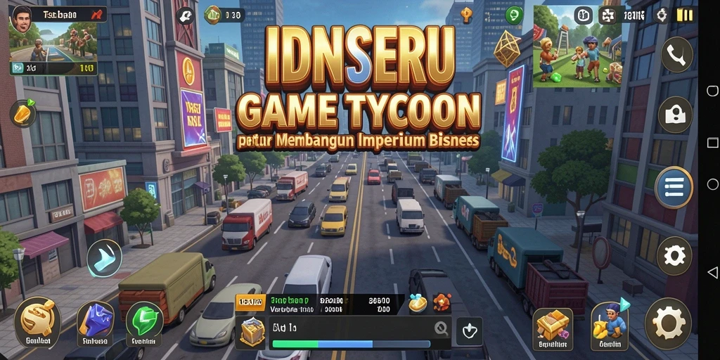 Tampilan menarik dari gameplay strategis IDNSERU yang menggugah semangat bisnis.