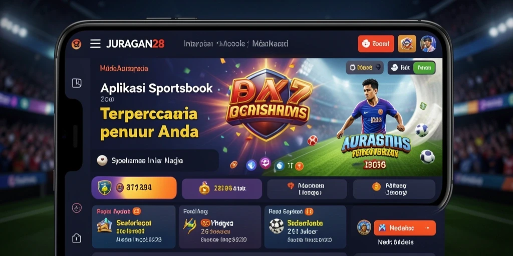 Tampilan utama <strong>JURAGAN28</strong> yang menampilkan berbagai opsi taruhan olahraga.