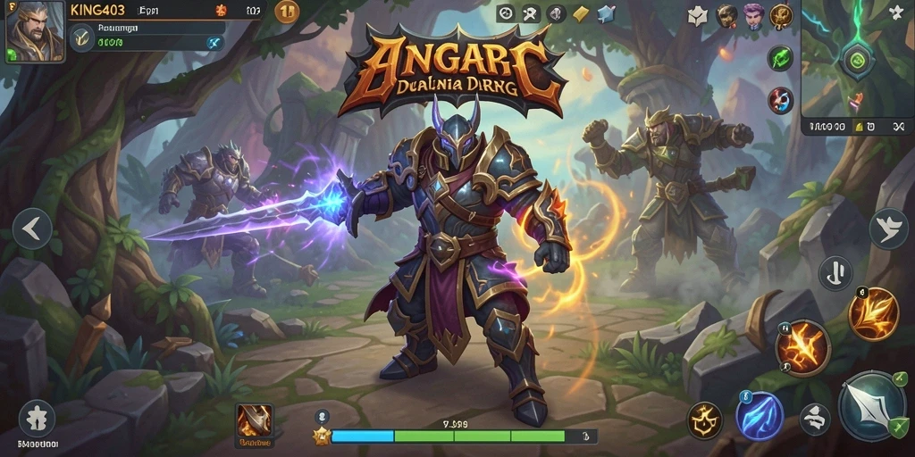 Tangkapan layar KING403 menampilkan aksi pertempuran seru dalam dunia ARPG.