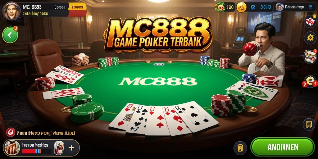 Tampilan gameplay seru di MC888 dengan variasi poker yang menantang.
