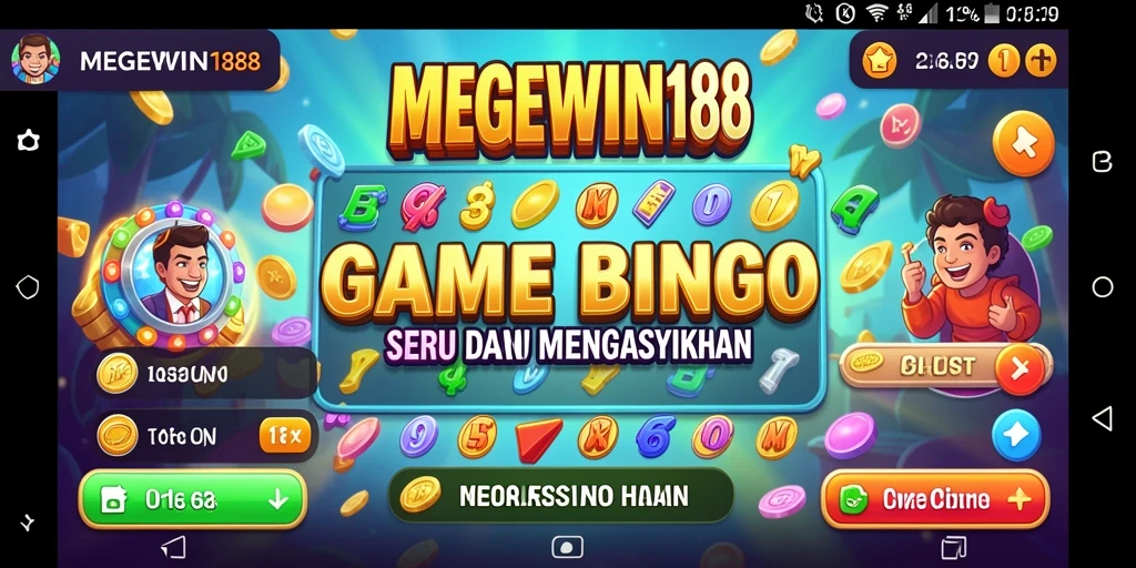 Tampilan gameplay seru dalam permainan Bingo MEGEWIN188.