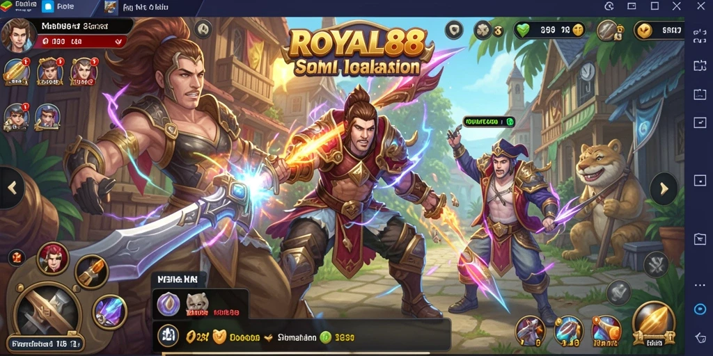 Tampilan utama gameplay ROYAL88 yang mendalam dan mengasyikkan.