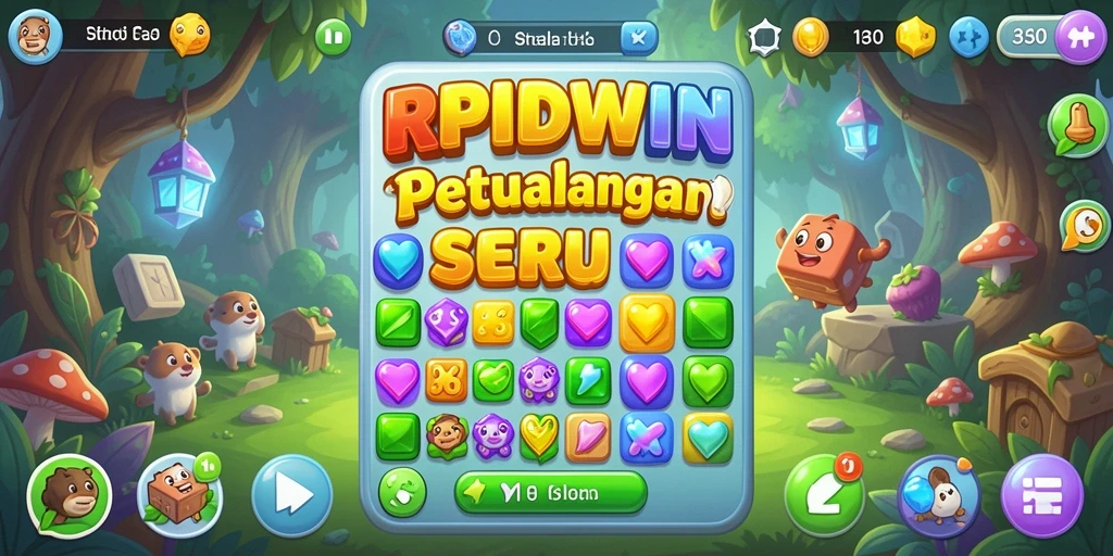 Screenshot RPIDWIN menampilkan gameplay Match-3 yang menantang dan seru.