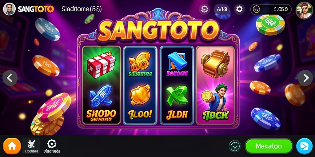 Screenshot gameplay SANGTOTO menunjukkan keseruan bermain slot.