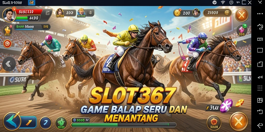 Tampilan gameplay seru di SLOT367 dengan aksi balap yang mendebarkan.