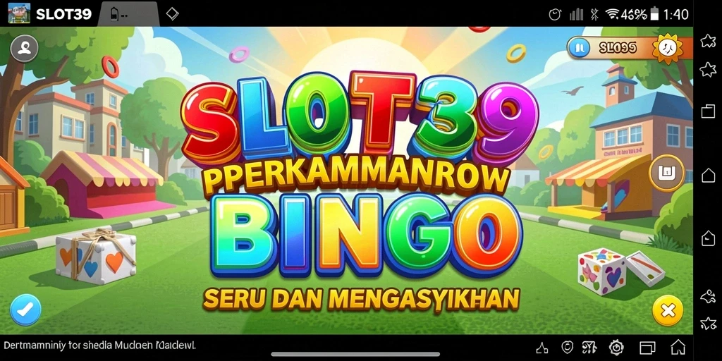 Tampilan menarik dari gameplay Bingo di SLOT39.