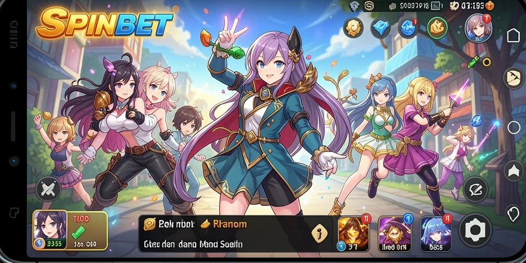 Screenshot utama SPINBET menampilkan gameplay Anime yang mengesankan.