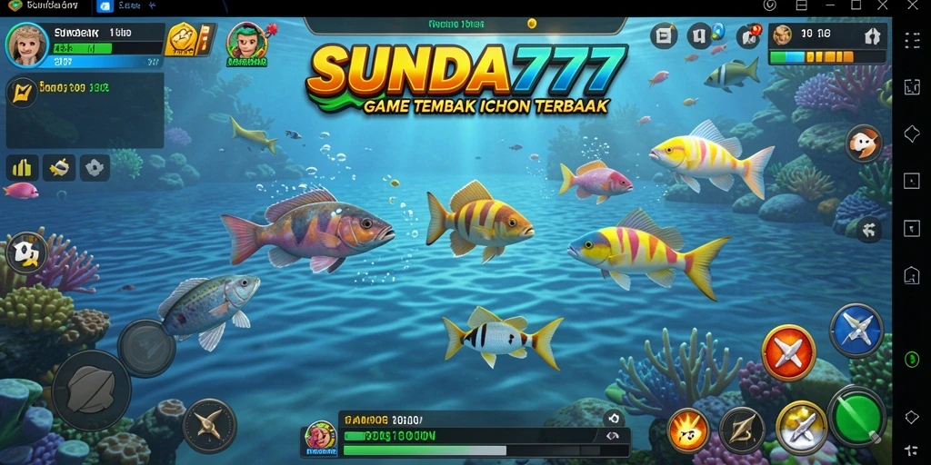 Tampilan menarik dari gameplay SUNDA777 yang penuh aksi Tembak Ikan.