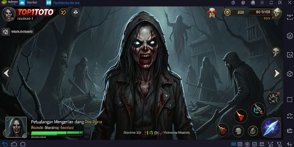Screenshot menampilkan momen menegangkan di TOP1TOTO.