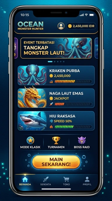 Tampilan antarmuka pengguna Putermega yang intuitif dan mudah dinavigasi.
