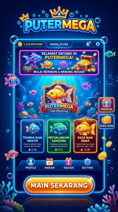 Screenshot aplikasi Putermega yang menunjukkan berbagai kategori aplikasi yang tersedia.